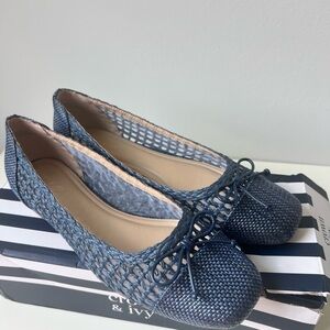 Crown & Ivy kayla Woven Ballet Flats size 9